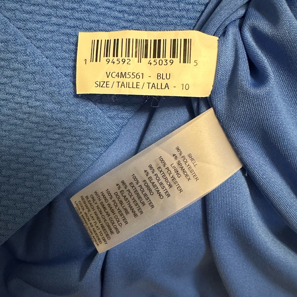 Vince Camuto Blue Ruffle Dress - Picture 6 of 8